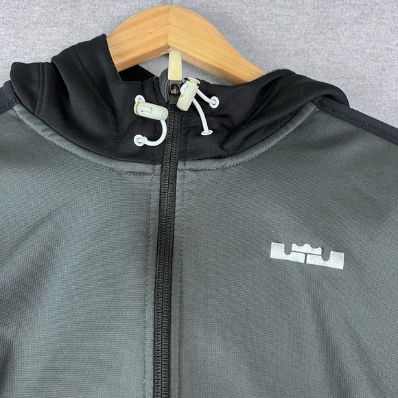 Lebron james nike full zip black hoodie size L - Picture 2 of 11